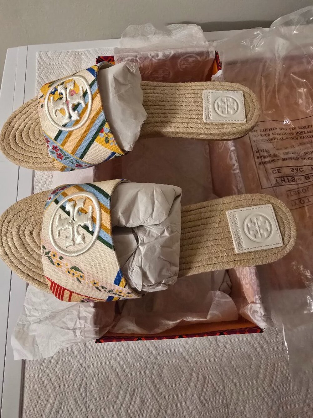 Tory Burch Benton Espadrille Slides - Picture 1 of 5